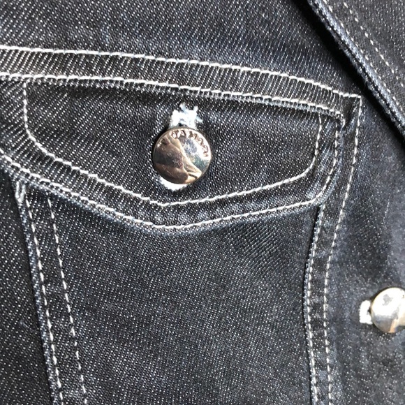 Tahari blue denim jacket Medium long sleeves NWT - Picture 5 of 14
